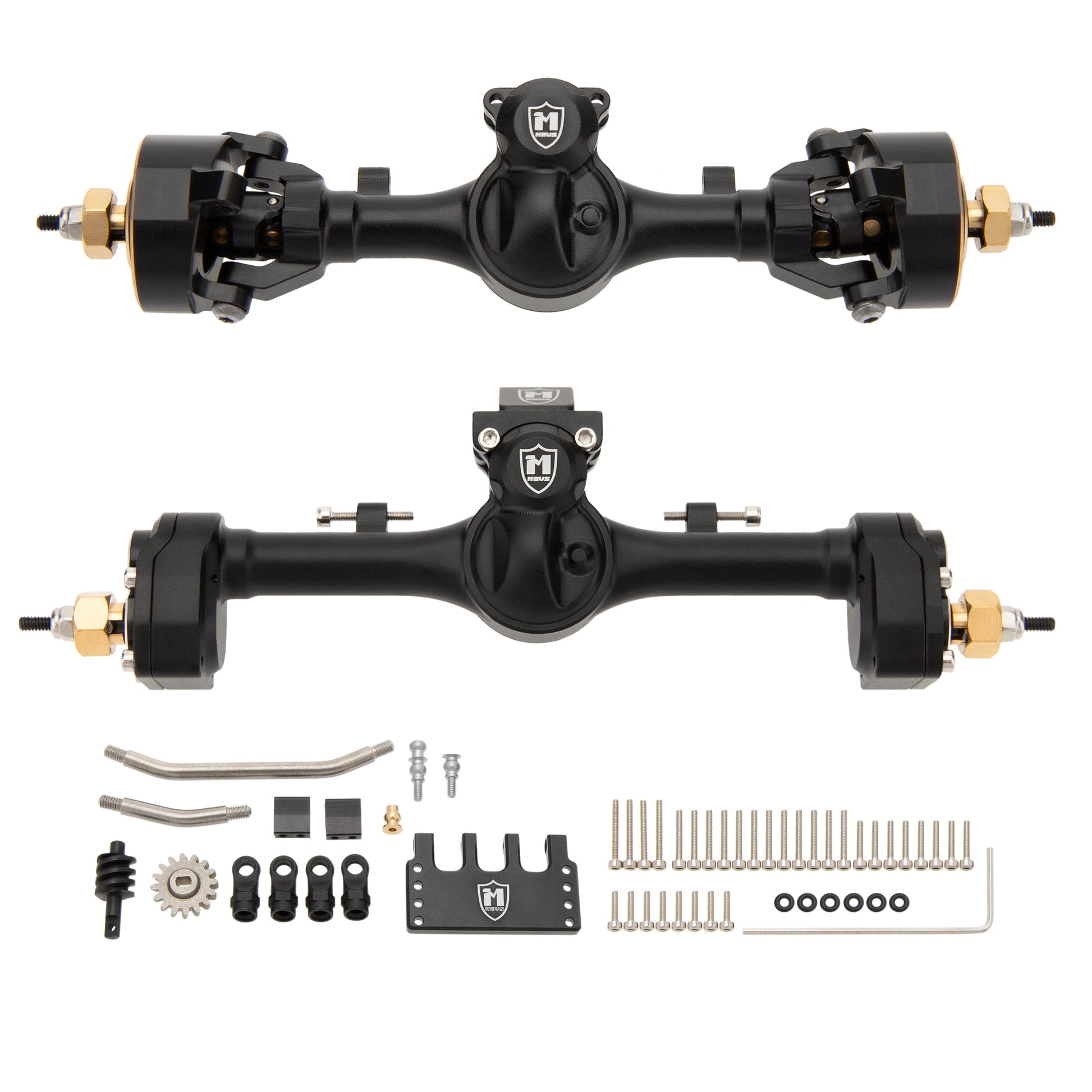 Mullet Setup SCX24 Metal V2 Isokinetic Front Axle & Portal Rear Axle