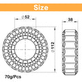 Orange Silicone Rubber Inserts Size for 1.9-Inch mud terrain tires