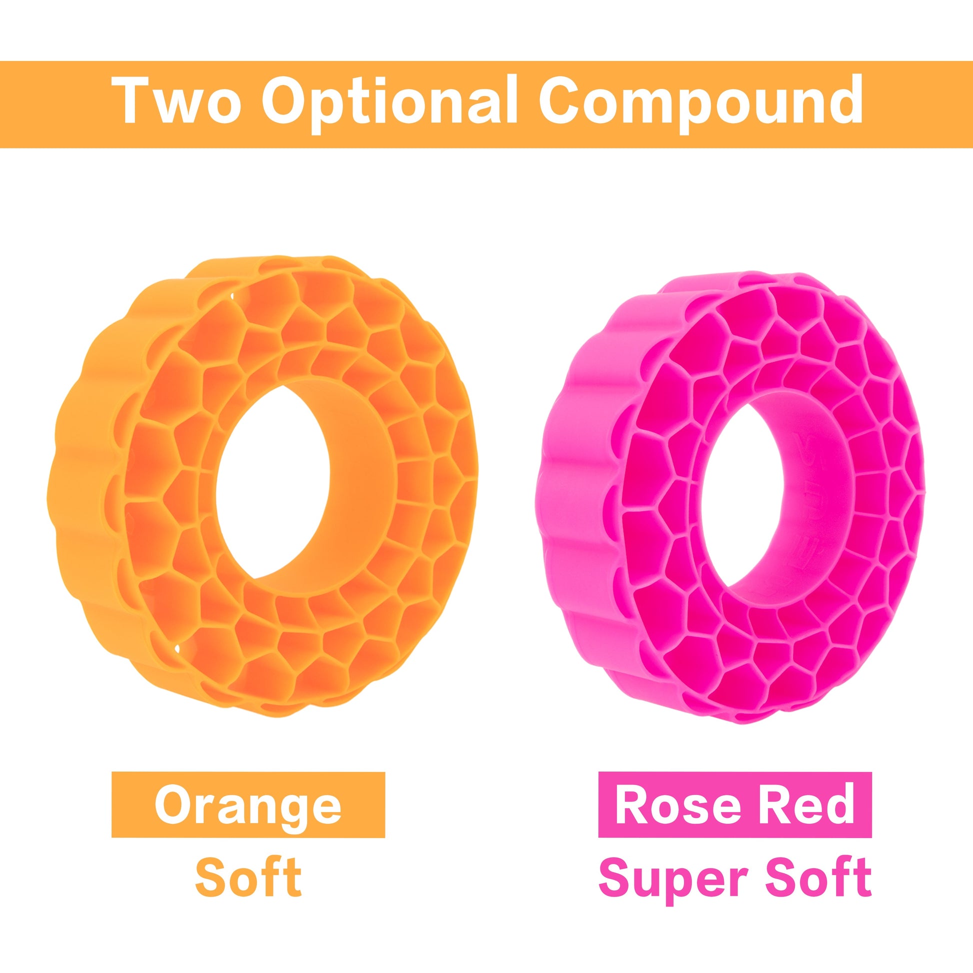 Orange Silicone Rubber Inserts for 1.9-Inch mud terrain tires
