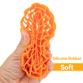 Orange SoftSilicone Rubber Inserts for 1.9-Inch mud terrain tires