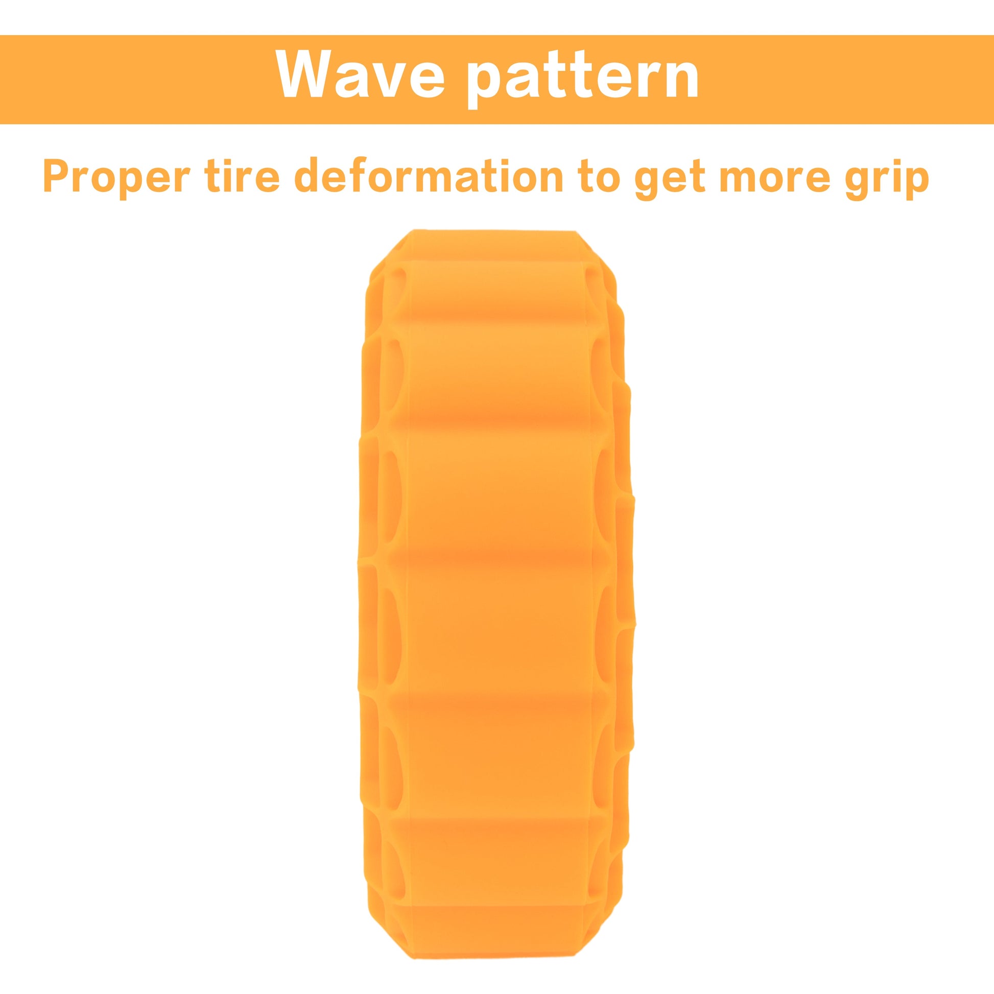 Orange Soft Silicone Rubber Inserts for 1.9-Inch mud terrain tires