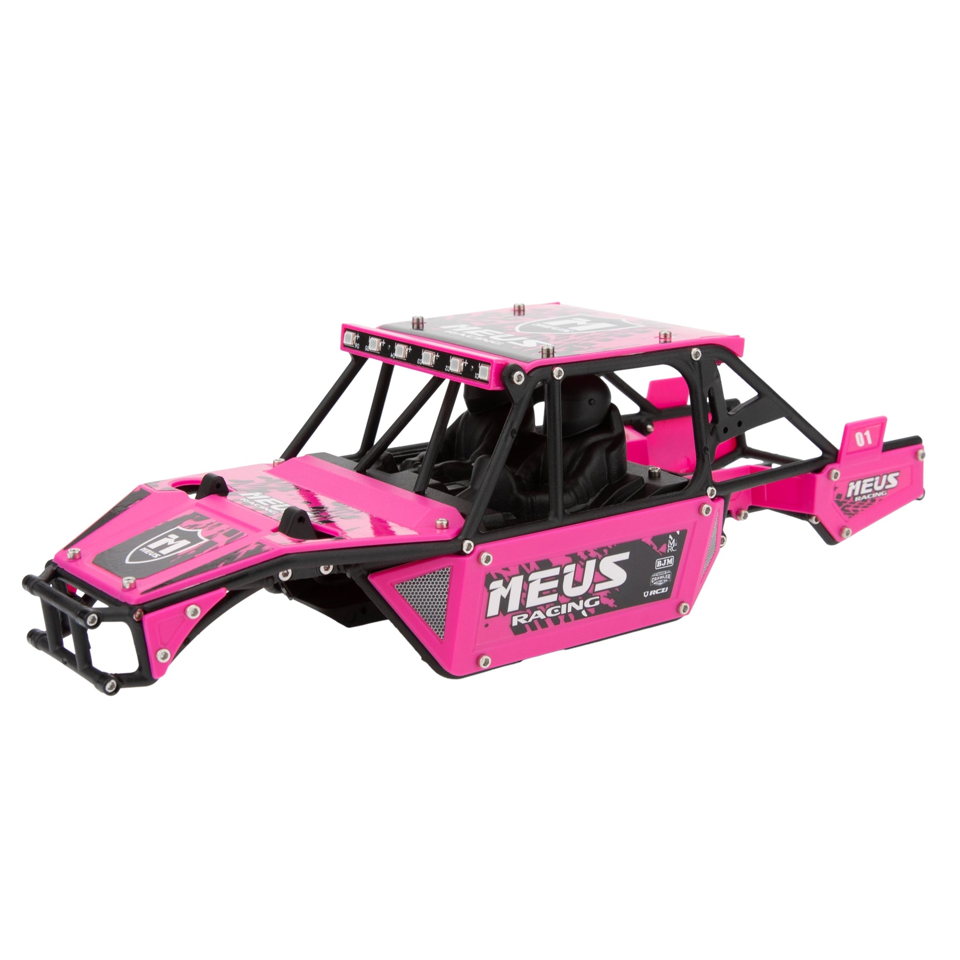 Pink SCX24 Mantis Roll Cage Chassis Body Shell
