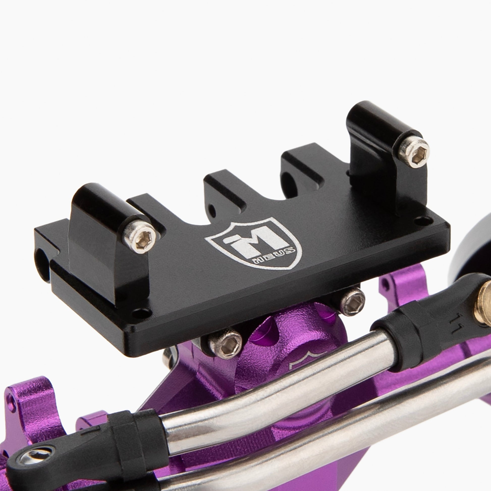 Purple SCX24 Isokinetic front axle servo mount