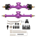 Purple SCX24 Isokinetic front and rear axles