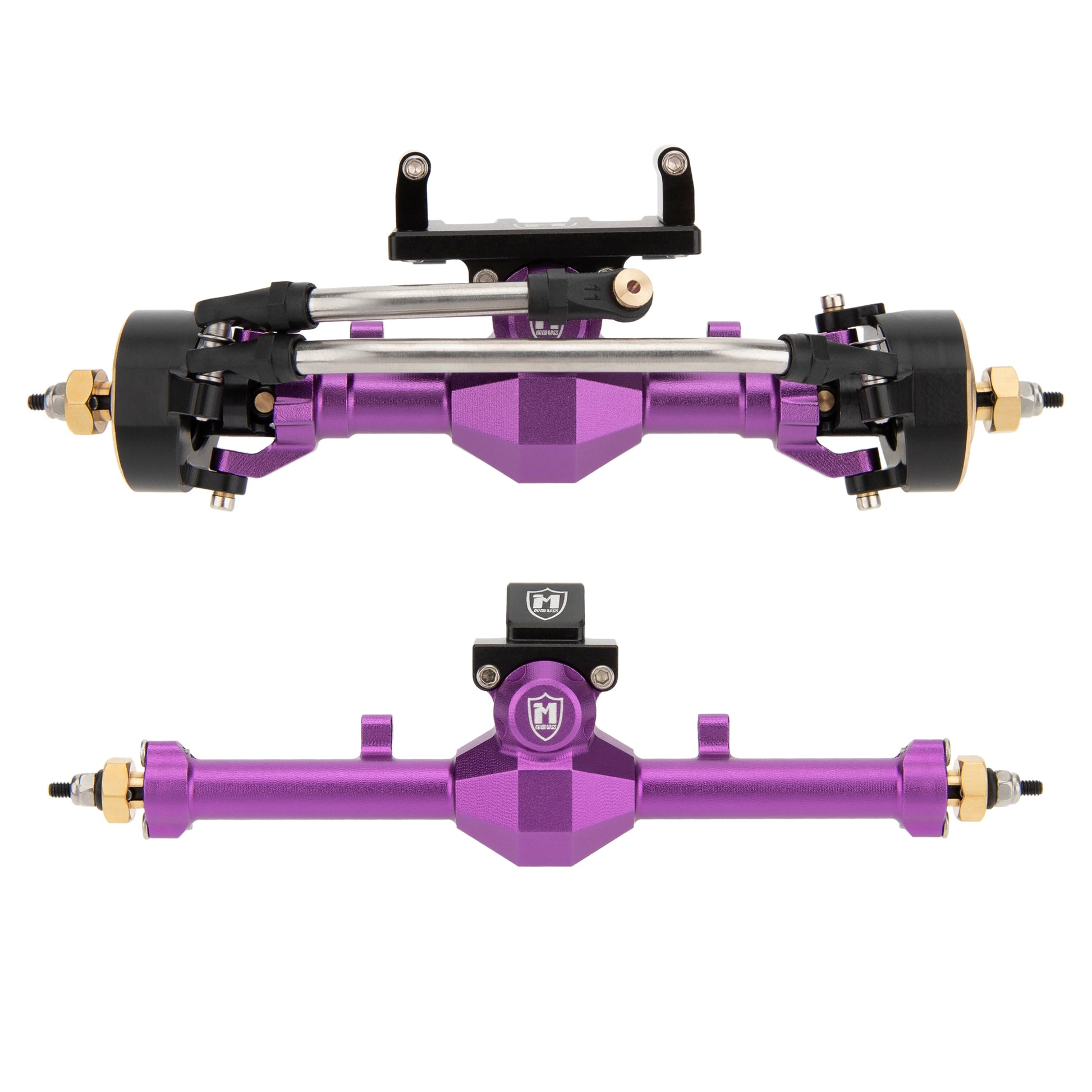 Purple SCX24 Isokinetic front and rear axles