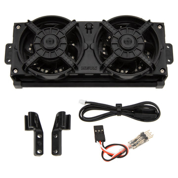 Rear Mount Radiator Cooling Fan with Lights