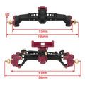 Plastic Nylon Front Rear Portal Axles size for SCX24 Red