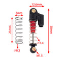  Red Aluminum SCX24 Shocks size