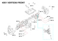 Redcat Vertex-6 front axle housing explored 
