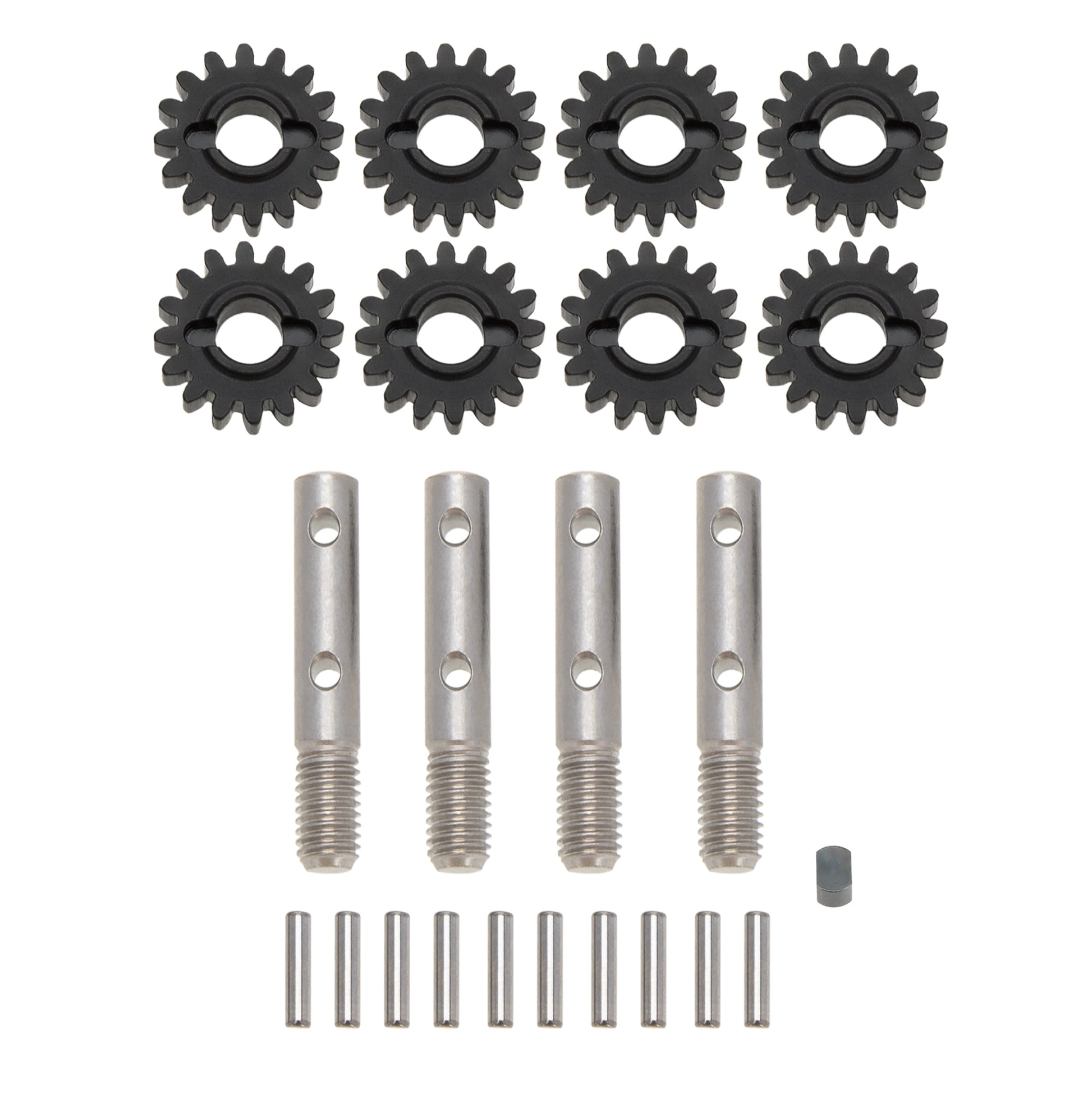 SCX10 Metal stub shafts and portal gears