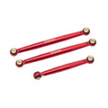Red  SCX24 C10 Bronco Wrangler Steering Rod Tie 