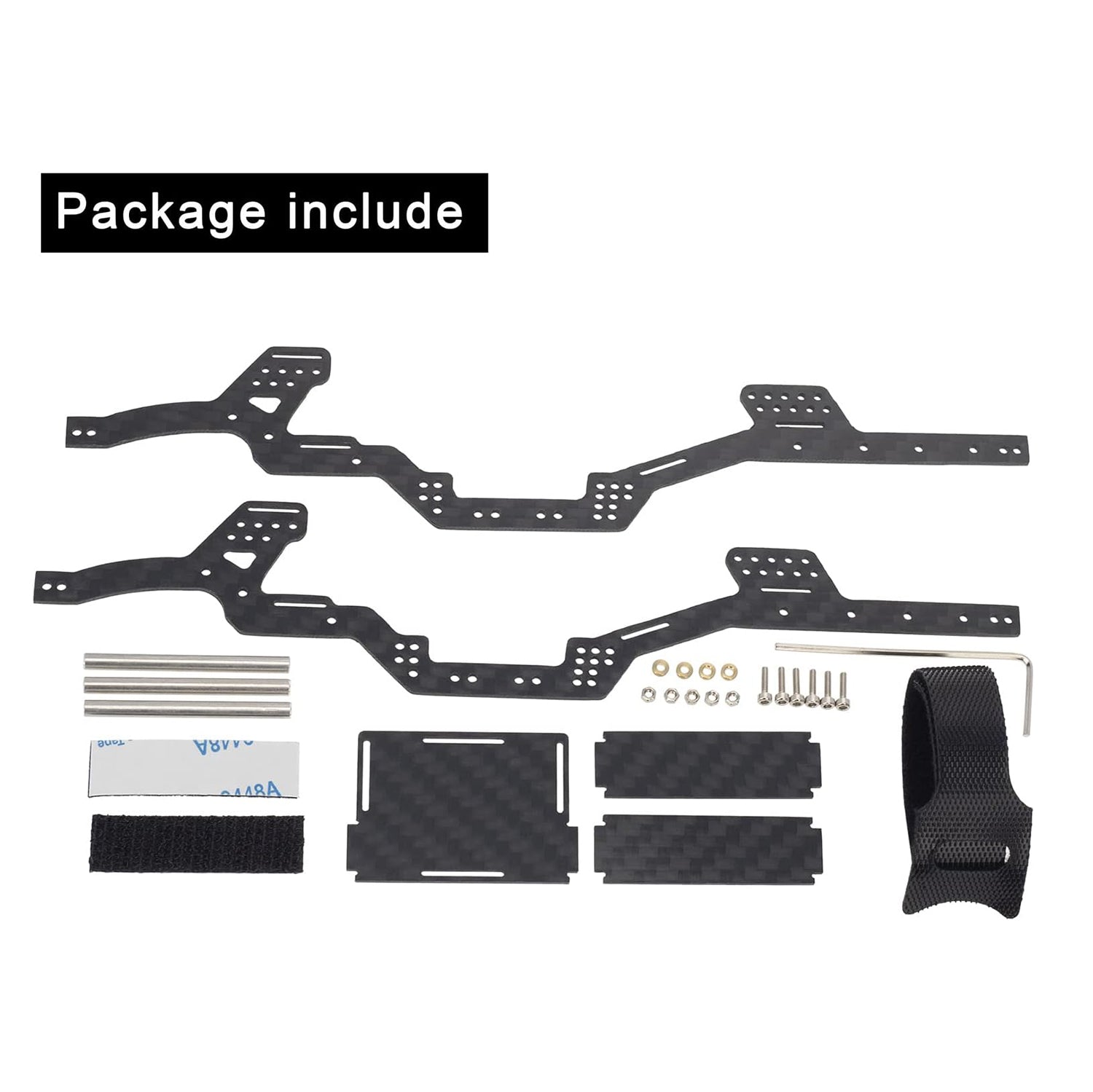 SCX24 Deadbolt JLU C10 Bronco chassis frame package