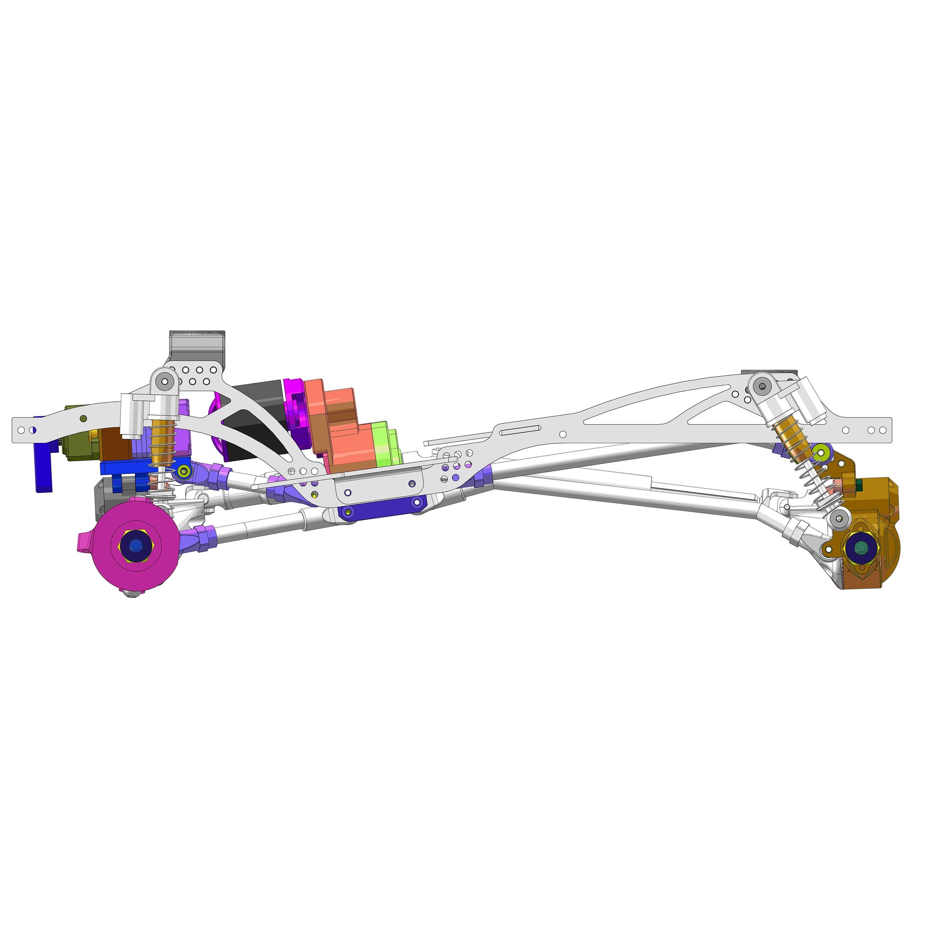 SCX24 Double Bent High Clearance Chassis Links Installation