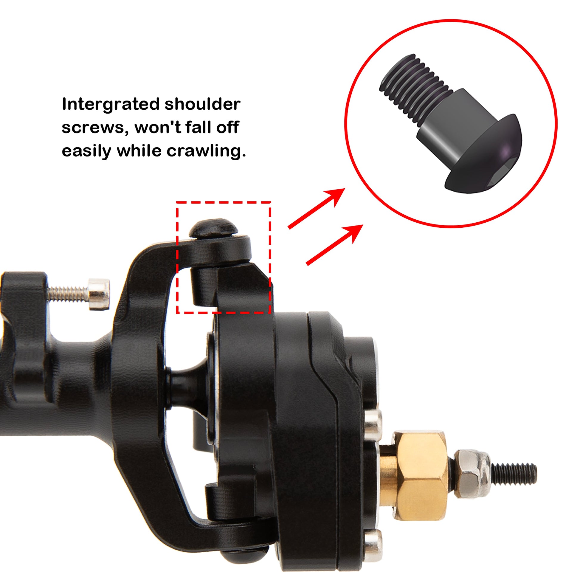 SCX24 Metal Portal Front Axle Steering knuckle screw
