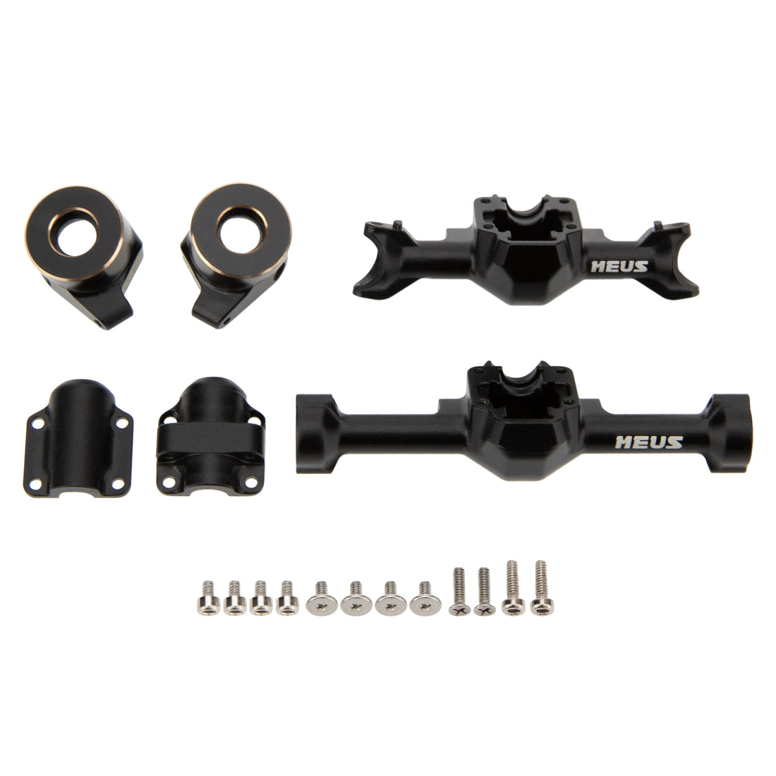 SCX30 Axle Housing with Diff Covers and Steering Knuckles