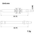 SCX30 Isokinetic 3-section CVD Shafts Size