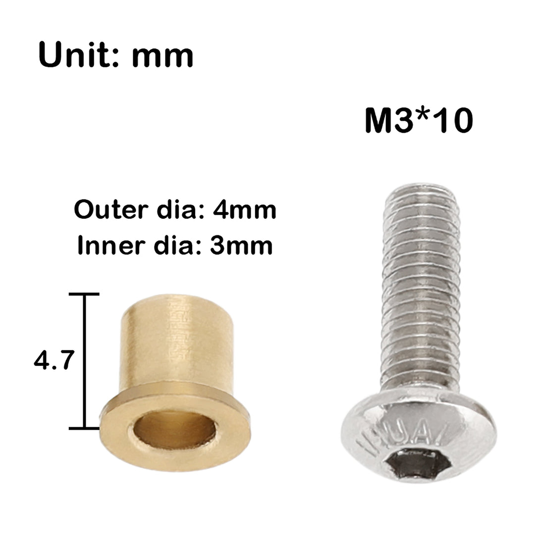 Screws and Bushings To Fit The Capra 1.9 UTB Front Axles