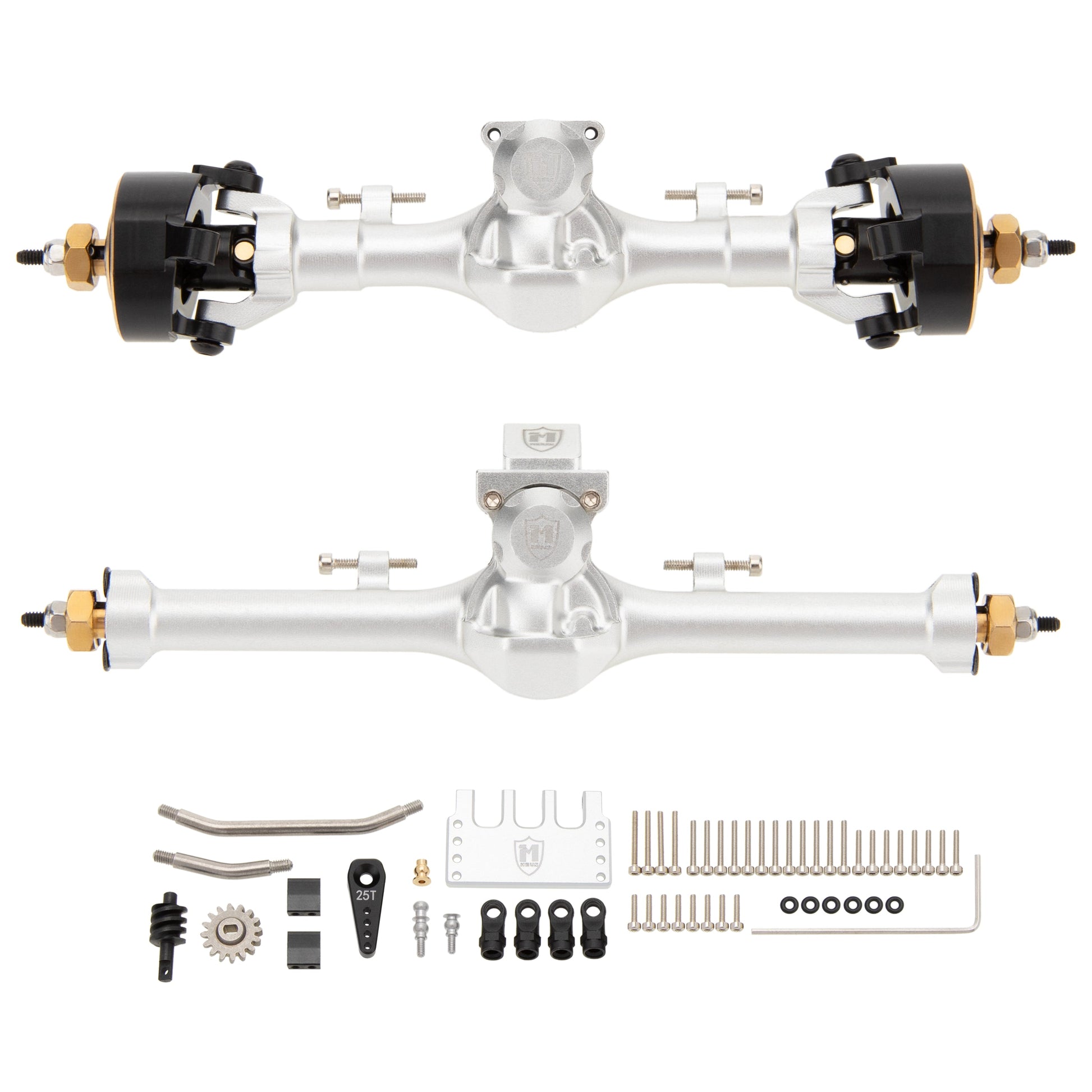 Silver SCX24 Metal V3 Isokinetic Axles