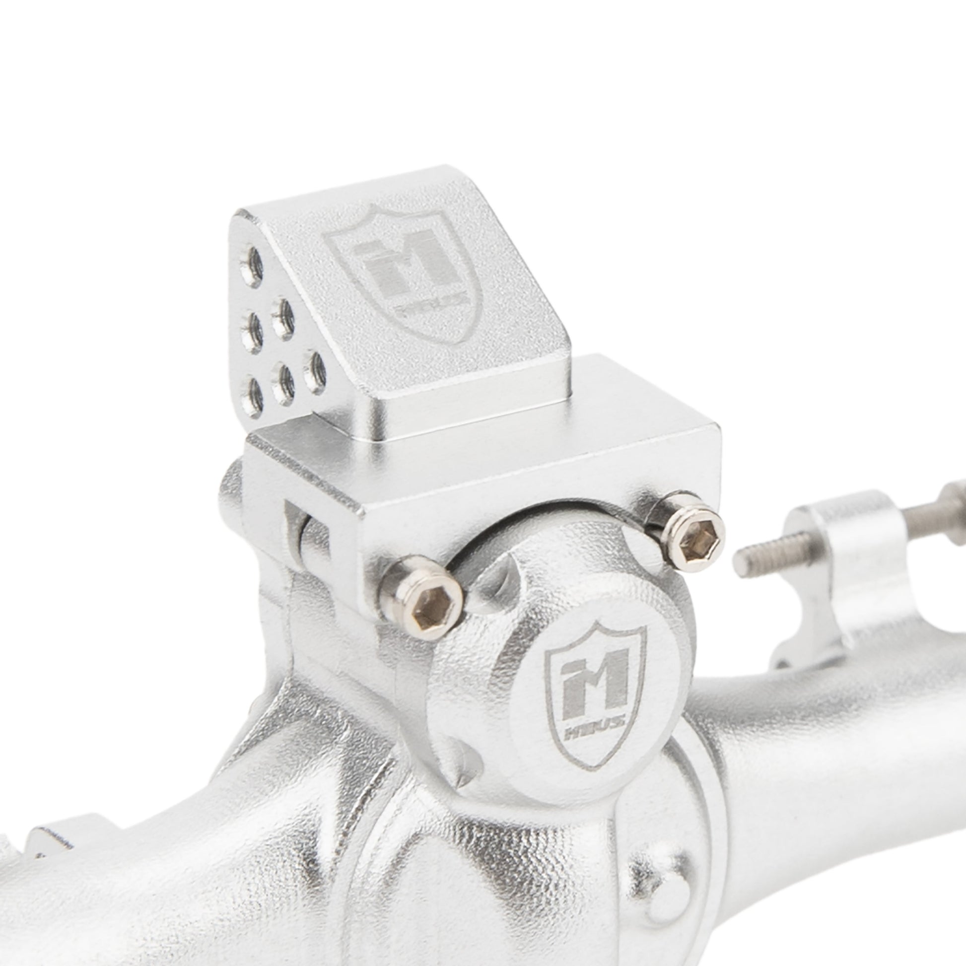 Silver SCX24 Metal Portal Rear Axle Link Mount