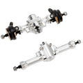 Silver SCX30 Metal Straight Axles