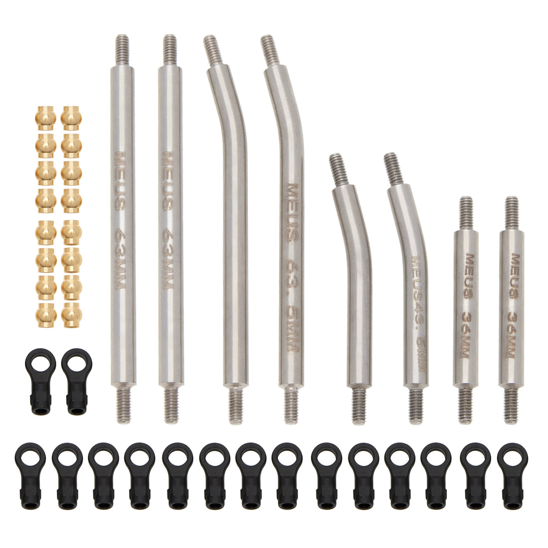Brass Chassis Links for TRX4M High Trail K10 F150