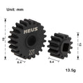 Steel 13-22T overdrive portal gears size