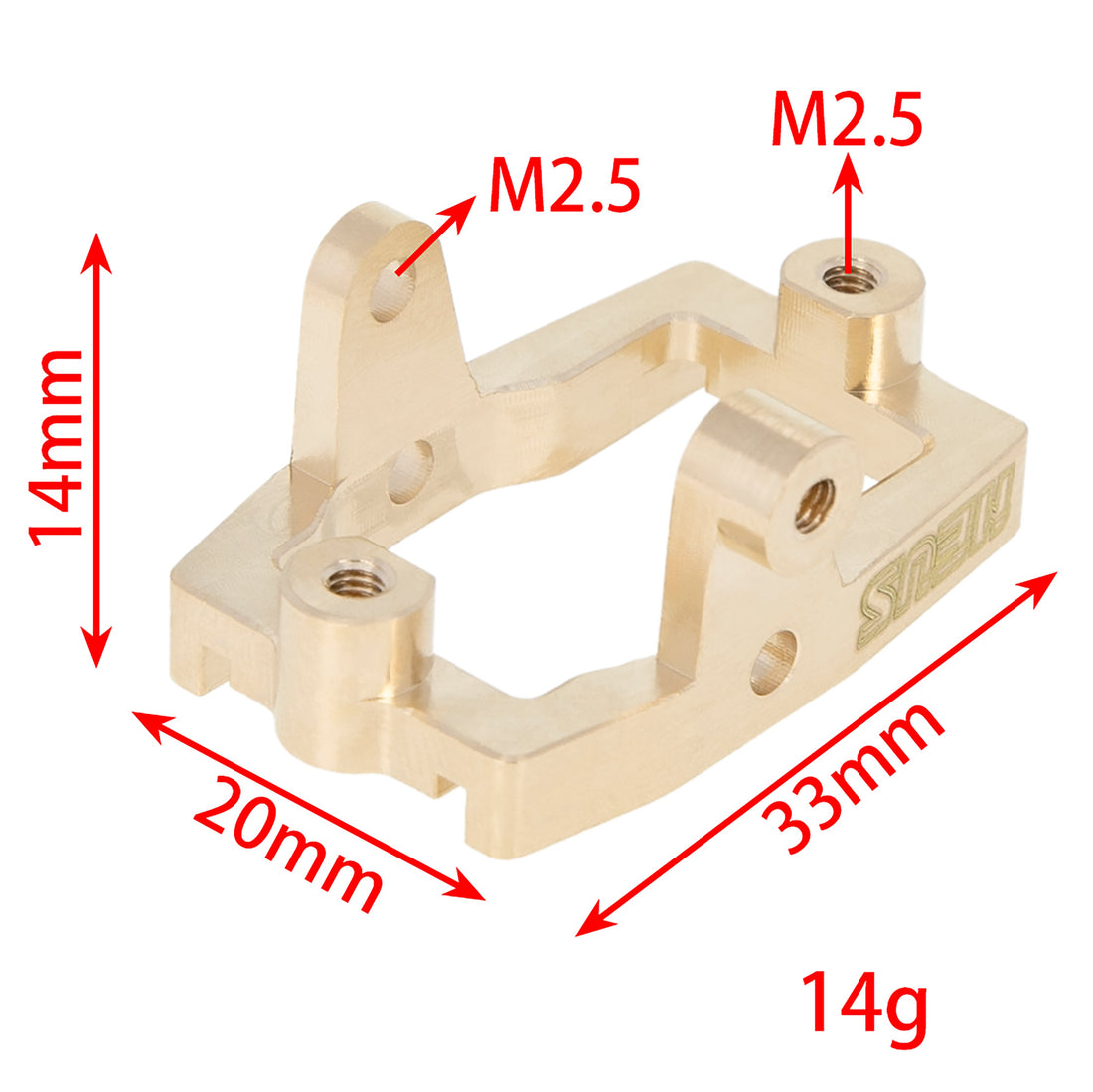 Brass Servo Mount for 1/18 TRX4M