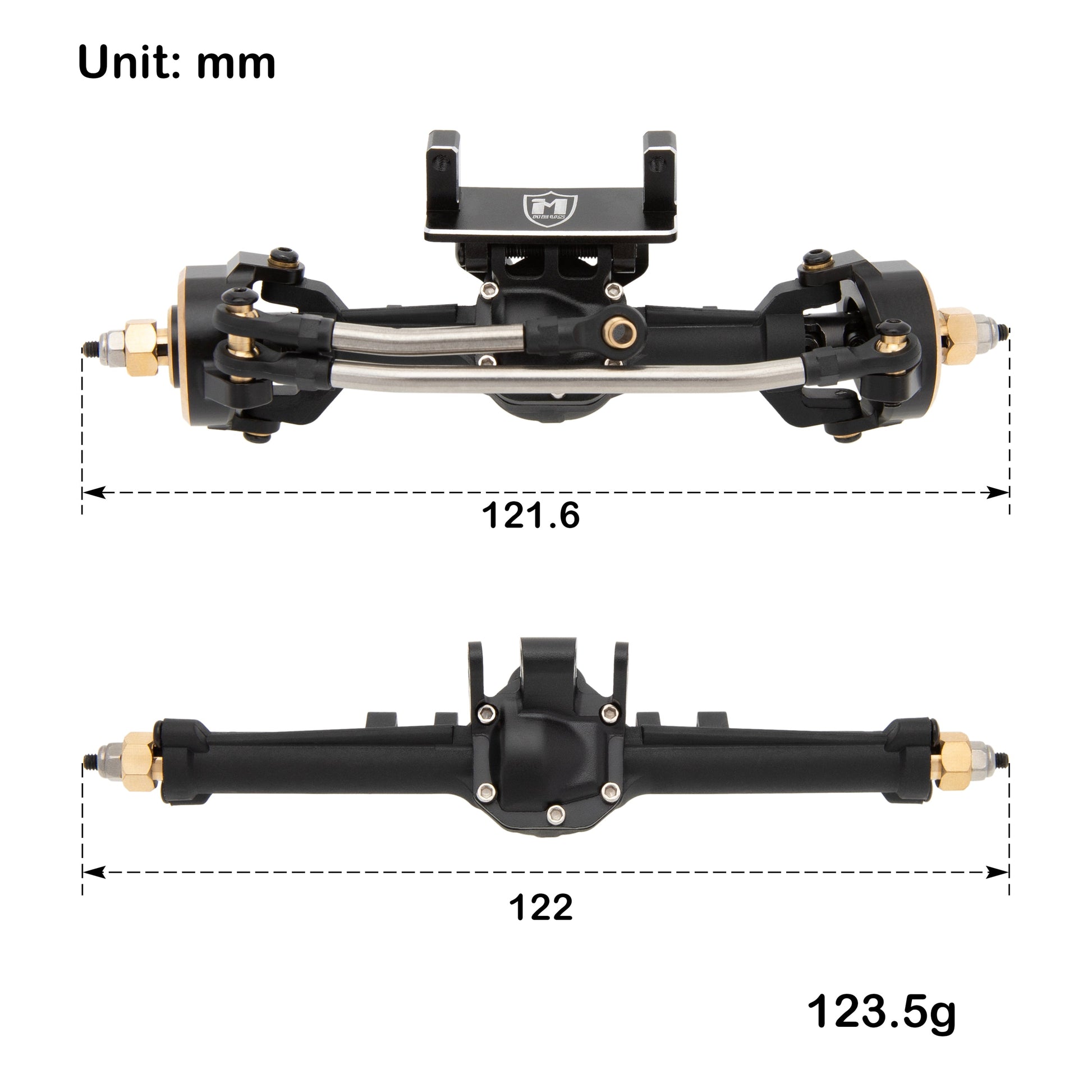 TRX4M Nylon Isokinetic Front Rear Axles Sizes