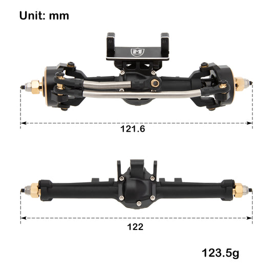 TRX4M Nylon Isokinetic Front Rear Axles Sizes