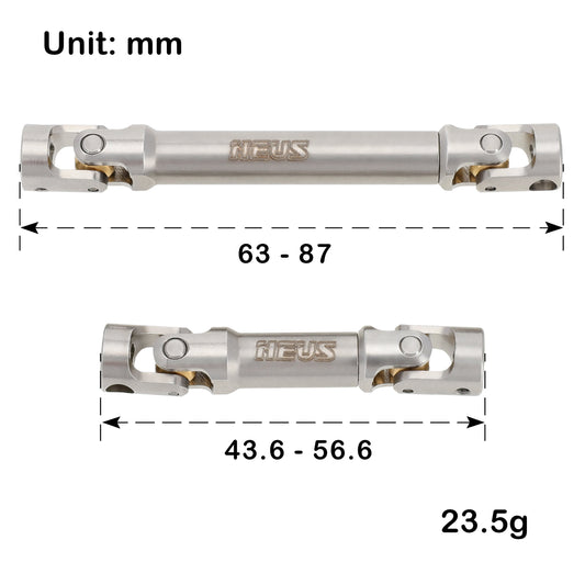 TRX4M Stainless Steel Drive Shafts For MEUS MB18 