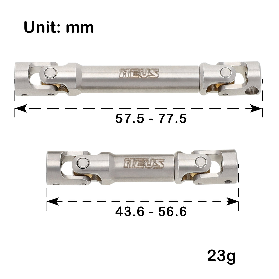 TRX4M Stainless Steel Drive Shafts For TRX4M Defender Bronco