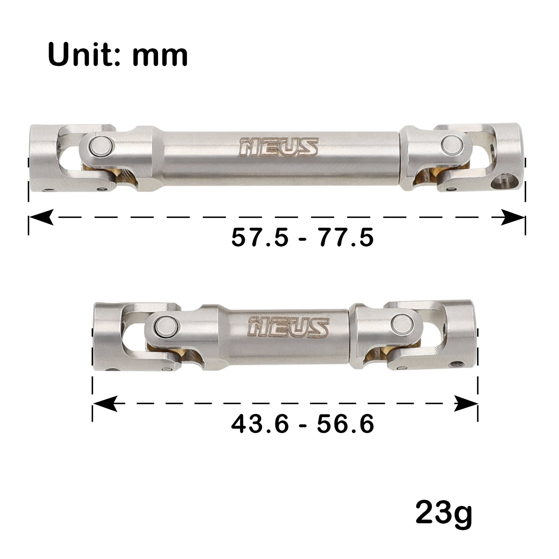 TRX4M Stainless Steel Drive Shafts For TRX4M Defender Bronco