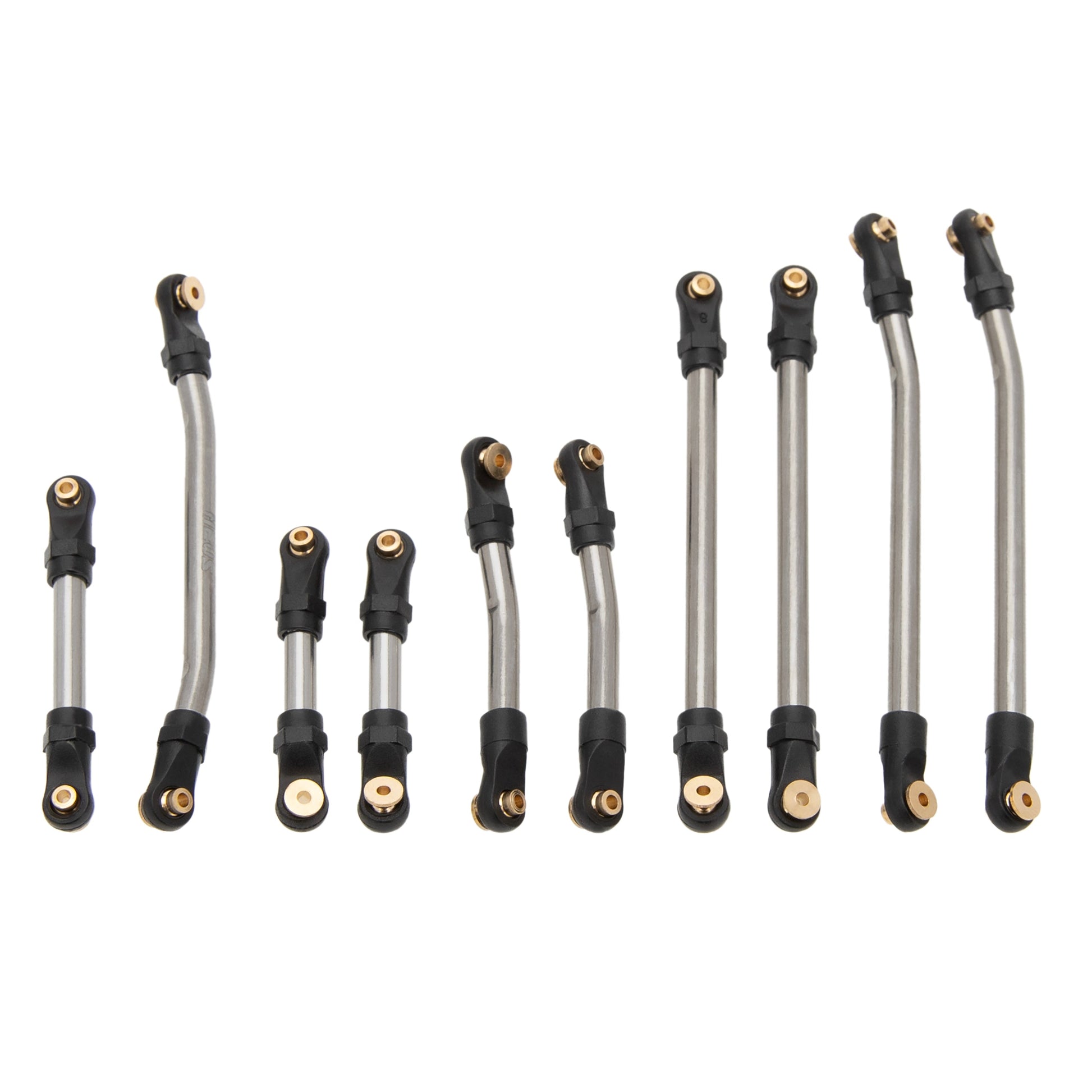 Titanium SCX24 Deadbolt High Clearance Chassis & Steering Links 