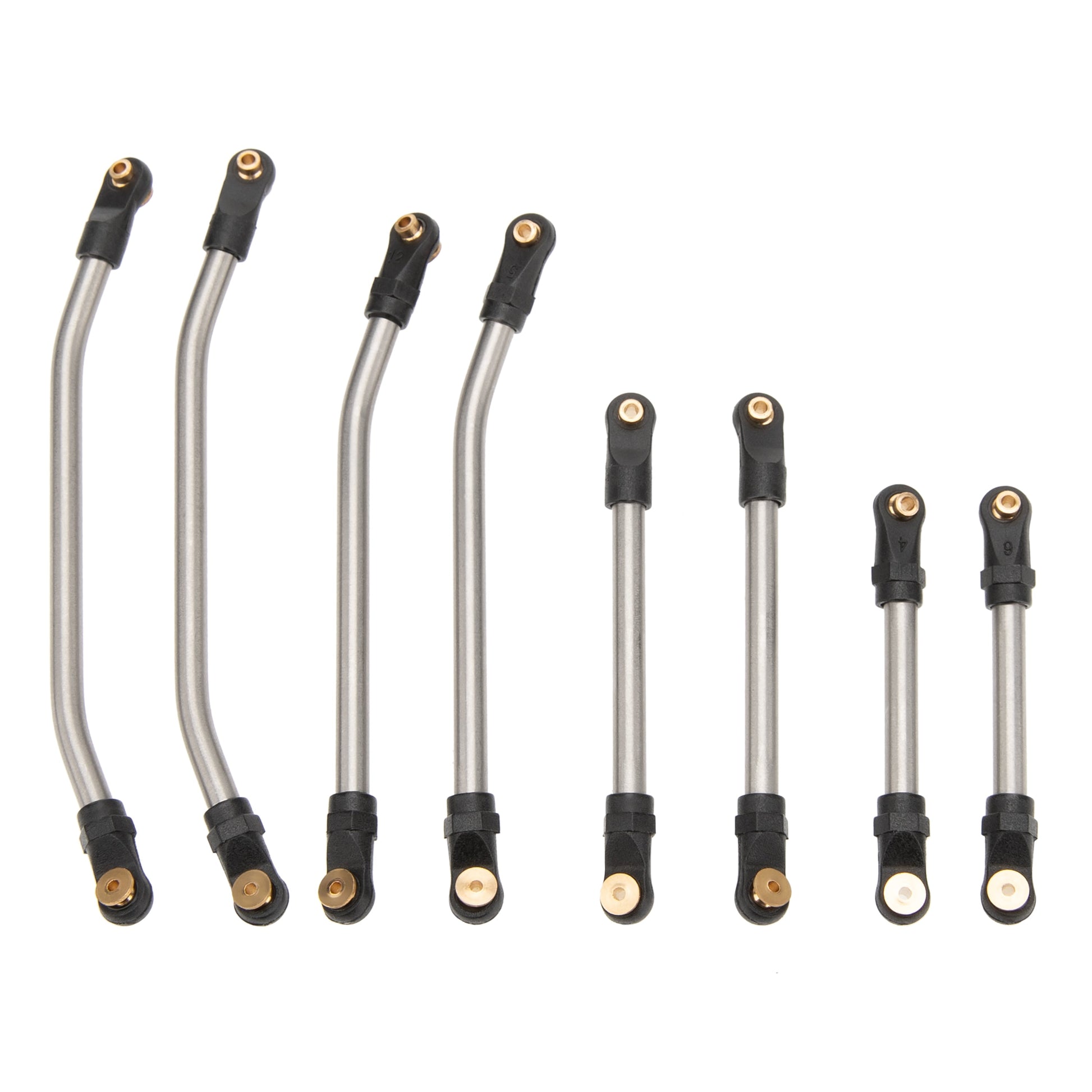 Titanium SCX24 Double Bent High Clearance Chassis Links for Gladiator