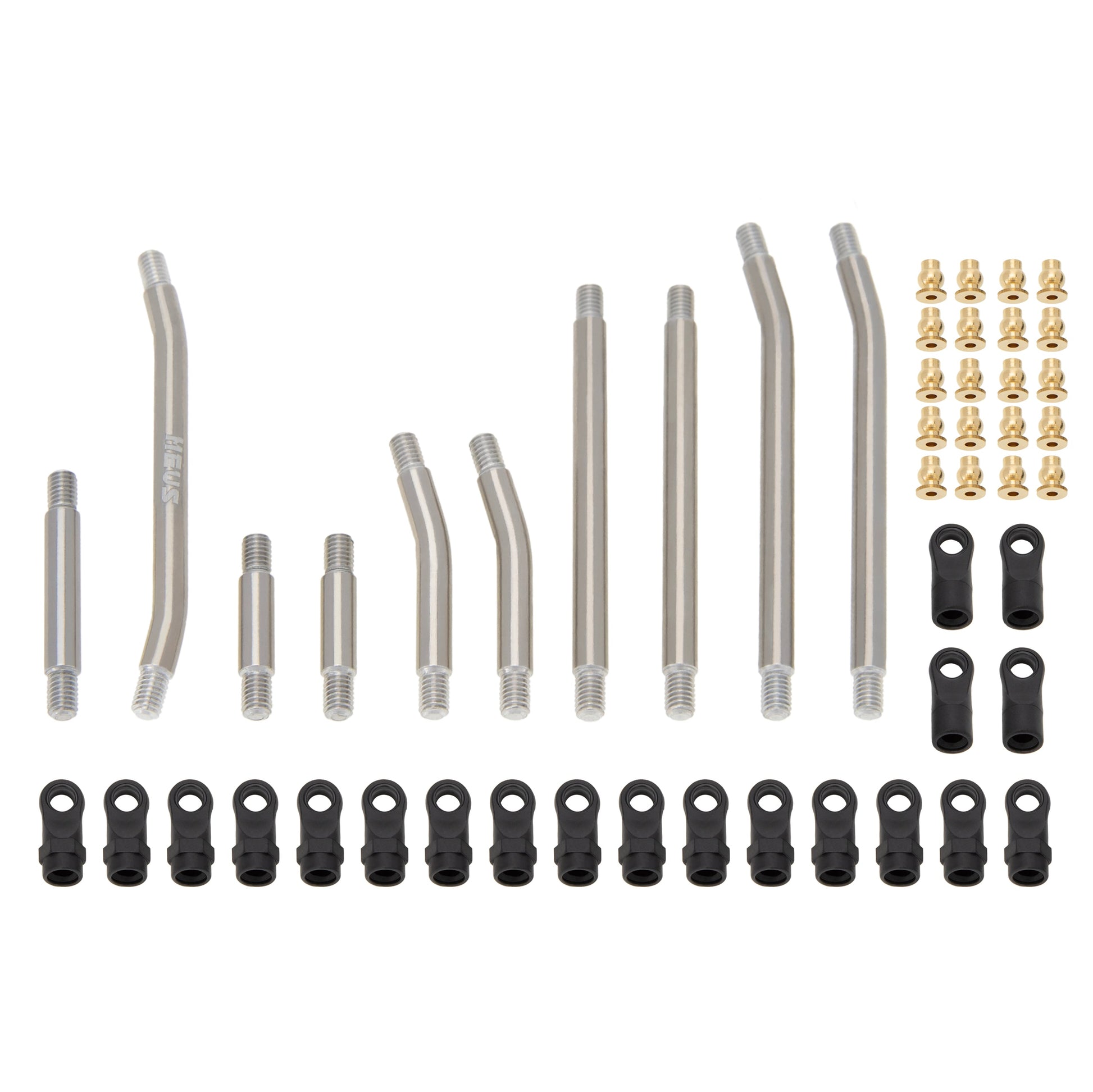 Titanium SCX24 GX 470 High Clearance Chassis & Steering Links 