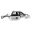 White SCX24 Mantis Roll Cage Chassis Body Shell kit