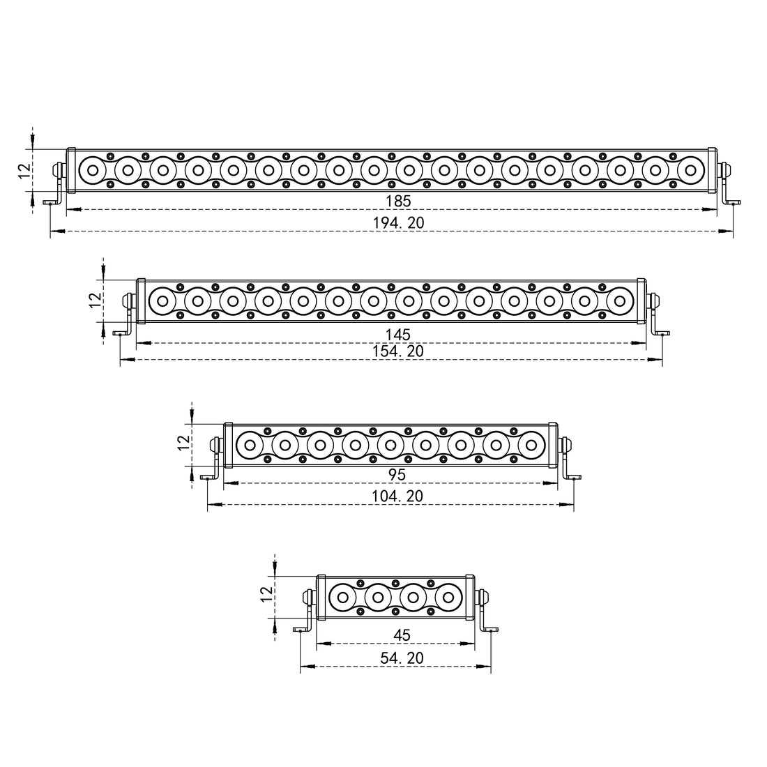 RC Car roof light bar