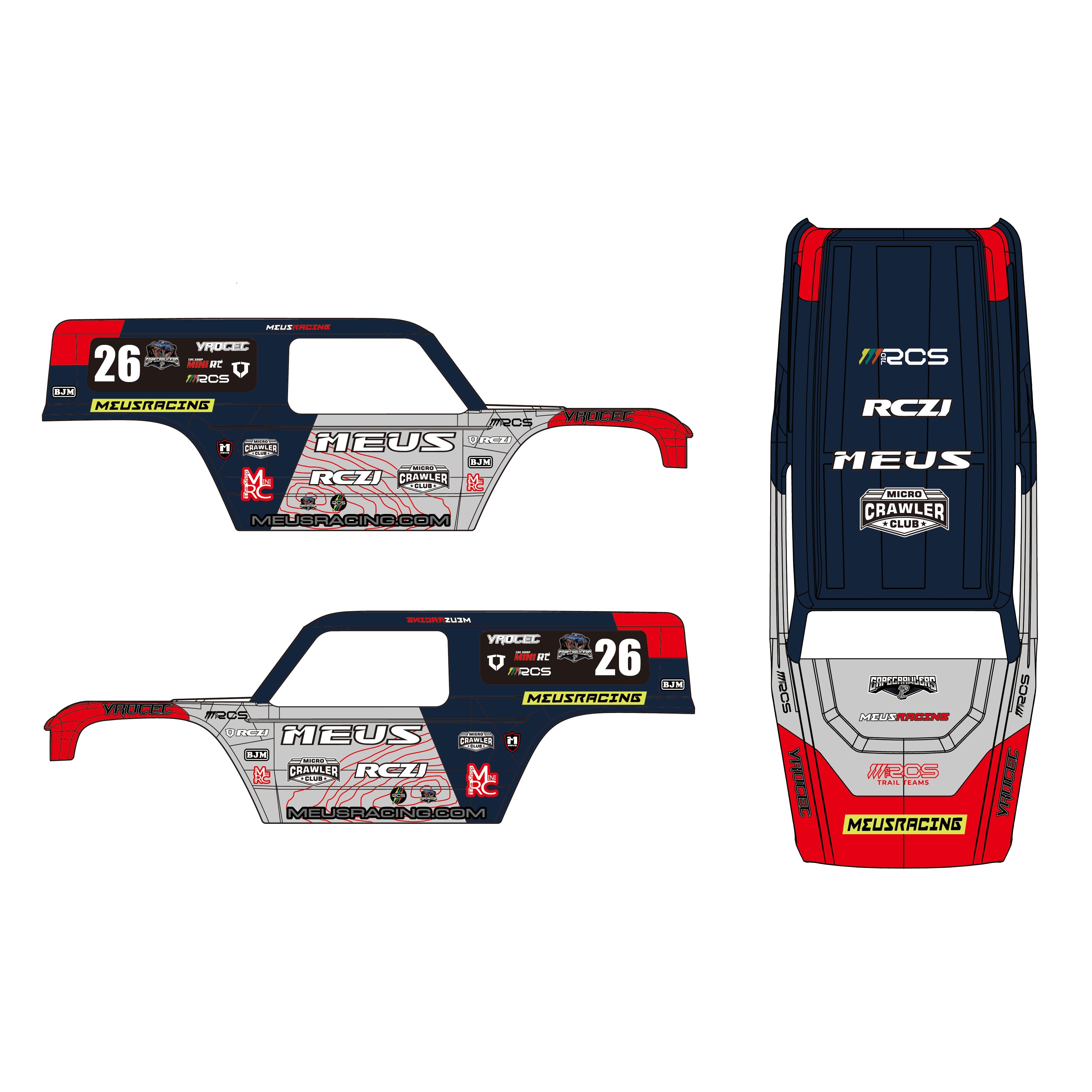 MEUS RACING Corpo MB24 Da 132 Mm, Struttura Assiale In ABS+nylon